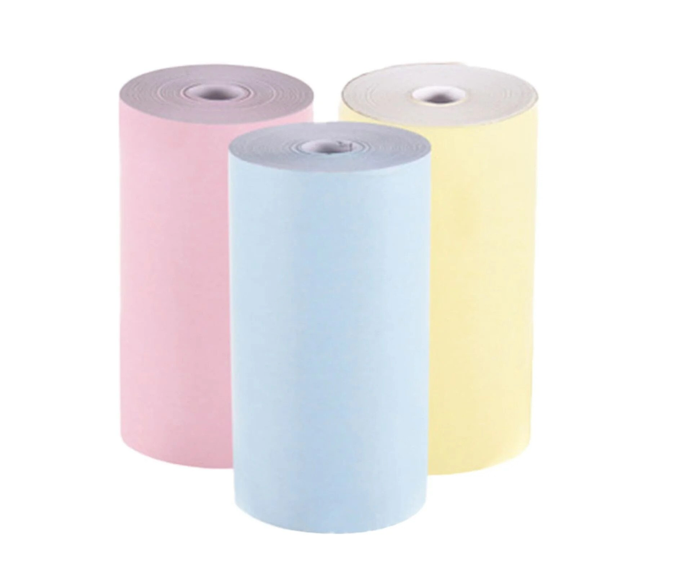 Set 3 role de hartie termică colorată - simplă, 57 x 26 mm