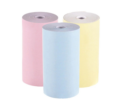 Set 3 role de hartie termică colorată - simplă, 57 x 26 mm