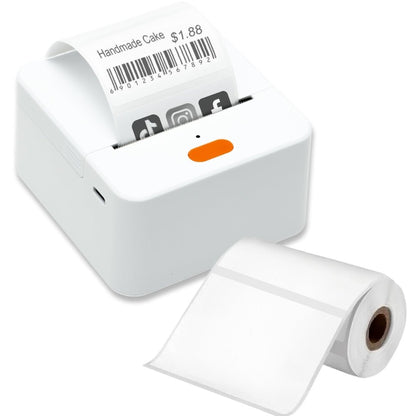 Mini imprimanta portabila MX2 - P1S, ALB cu 1 rola etichete inclusa - ealmeu.ro